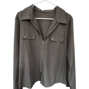 NWT Emory Rose Women's Utility Jacket in Charcoal Gray